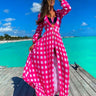 Maxi Robe de Plage Rose / Unique