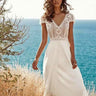 Robe Blanche Longue pour Mariage Plage Blanc / 2