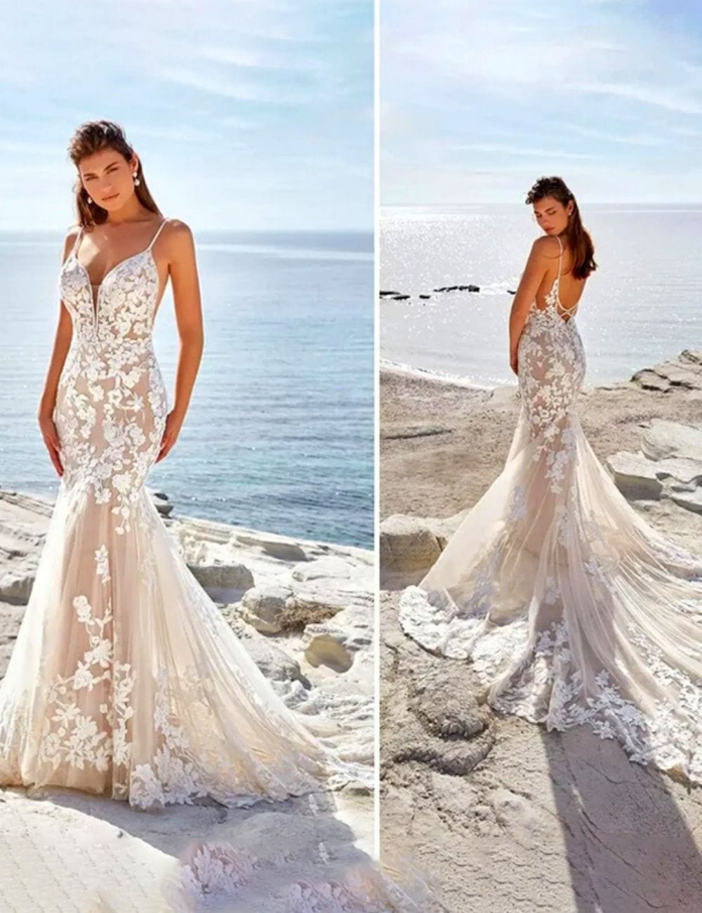 Robe de Mariée Plage Bohème