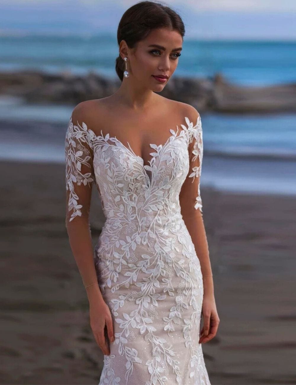 Robe de Mariée pour Mariage sur la Plage