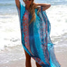 Robe de Plage Ample Bleu / Unique