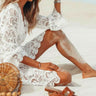 Robe de Plage Blanche Blanc / S