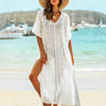 Robe de Plage Crochet Blanc / Unique