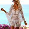 Robe de Plage Dentelle Blanc / Unique