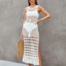 Robe de Plage en Crochet Blanc Blanc / Unique