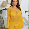 Robe de Plage Grande Taille Jaune / L