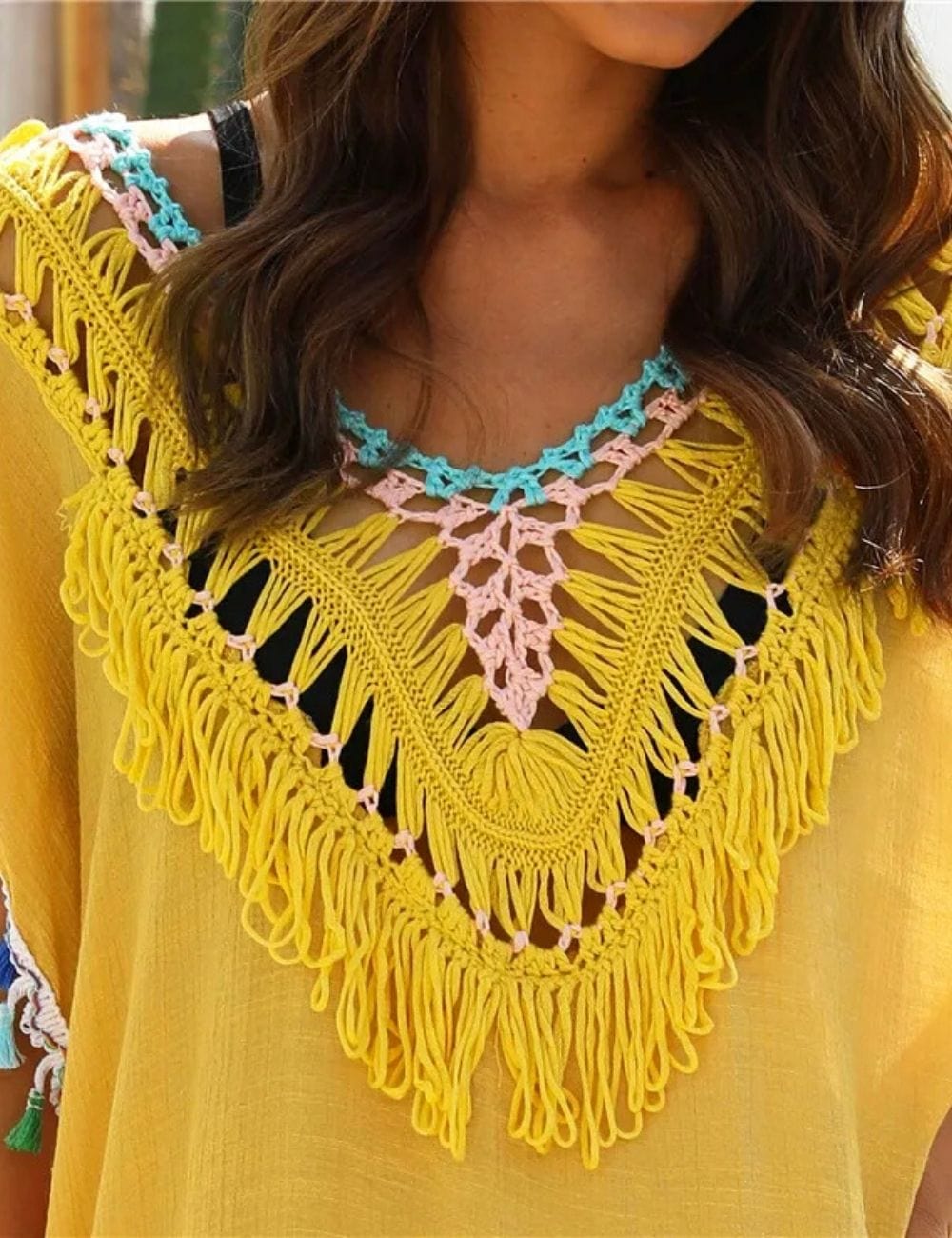 Robe de Plage Jaune