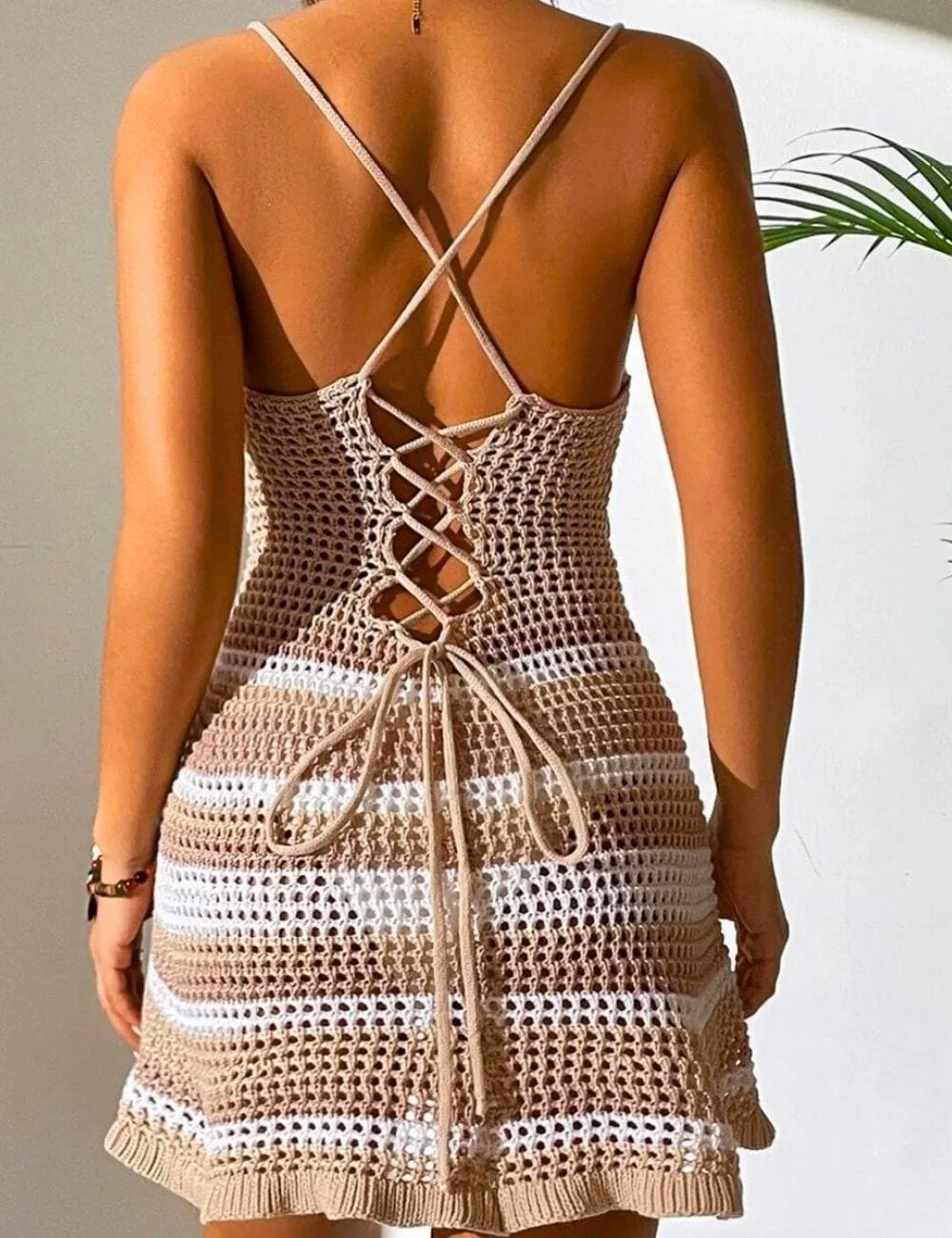 Robe de Plage Maille Femme