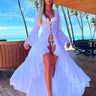 Robe Sortie de Plage Blanc / Unique