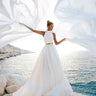 Simple Robe de Mariée Plage Blanc / 4