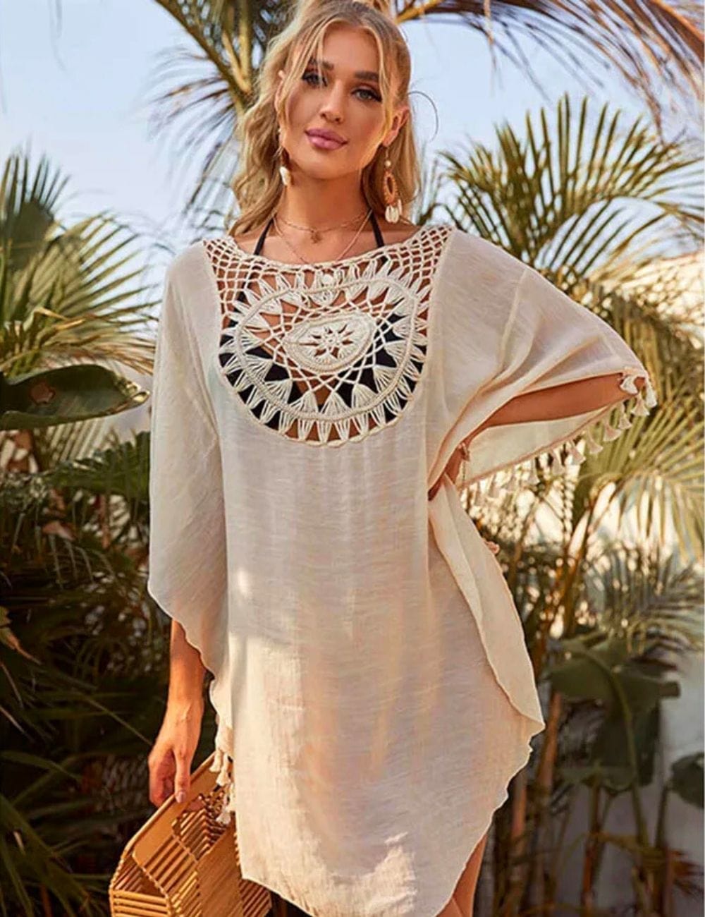 Robe de Plage Beige Beige / Unique